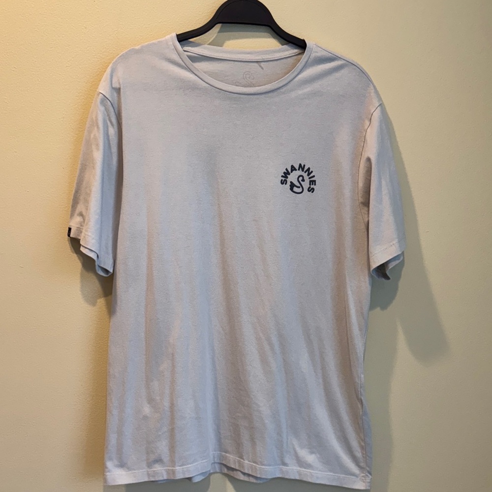 Swannies Light Gray/Tan Men's Short Sleeve Golf Graphic Tee